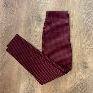 Charlie Paige Plaid Legging Dress Pant